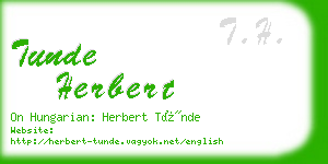 tunde herbert business card